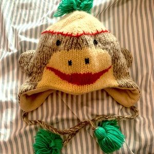 DeLux Sock Monkey Wool Hat